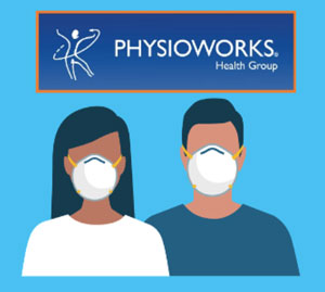 Facemasks at Physioworks Health Group clinics