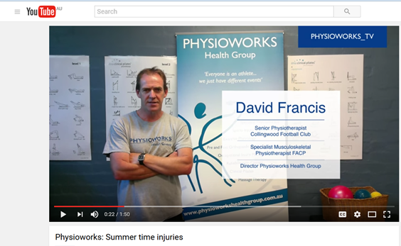 Summertime injuries with Physioworks Health Group’s David Francis.